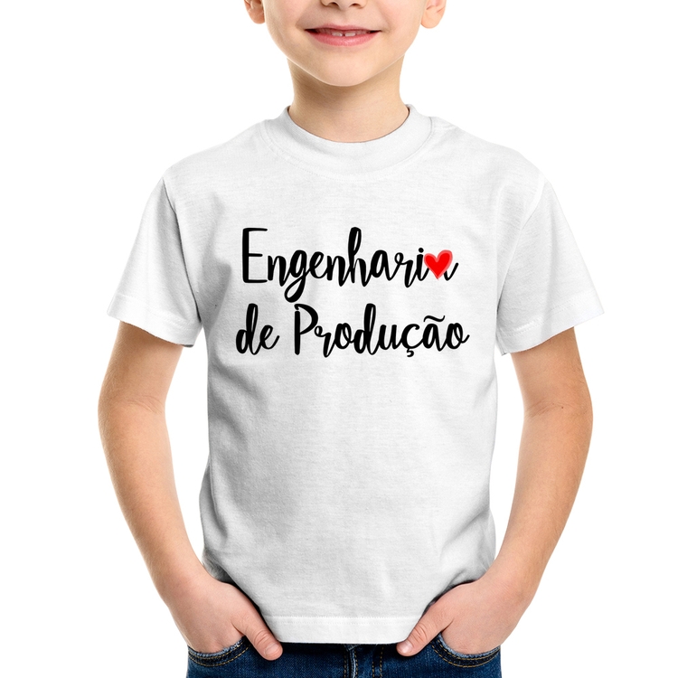 Camiseta Infantil Engenharia de Produção