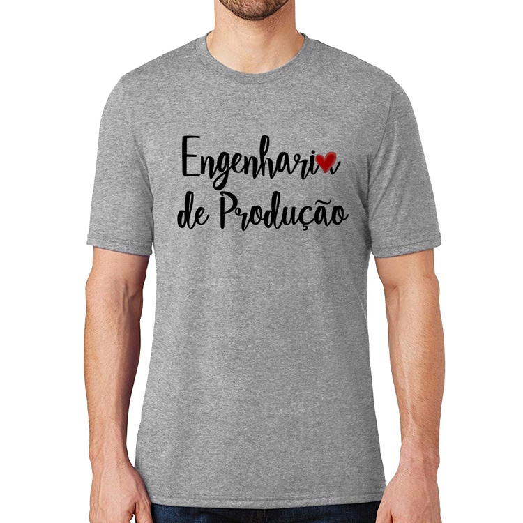 Camiseta Engenharia de Produção - Cinza