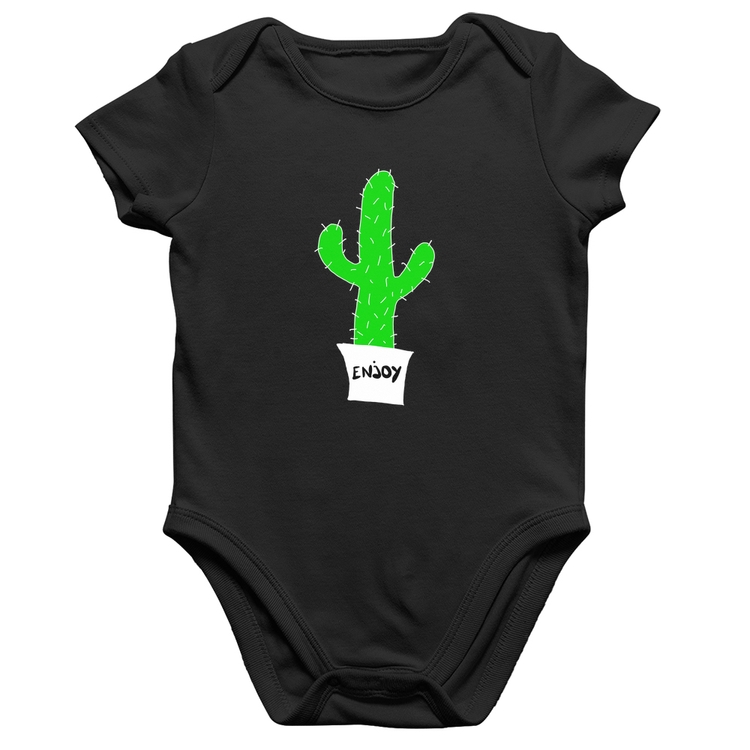 Body Bebê Algodão Enjoy Cactus