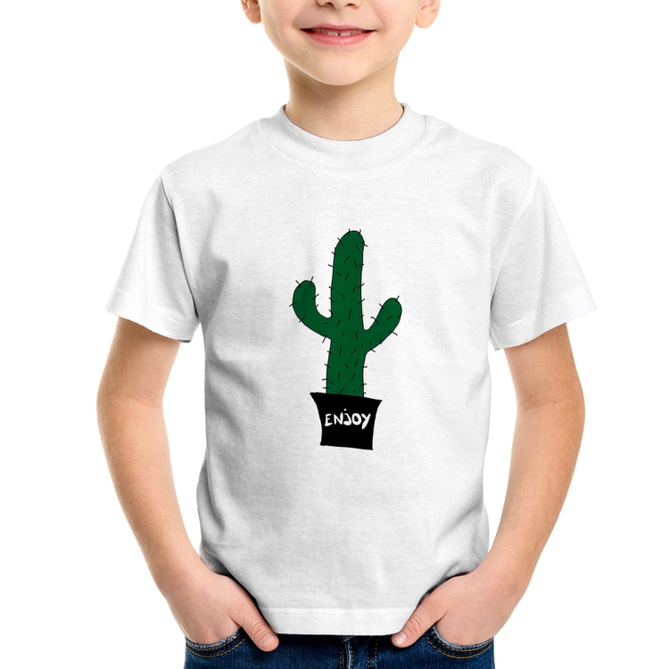 Camiseta Infantil Enjoy Cactus