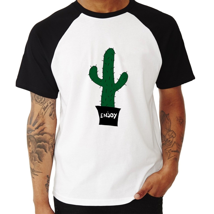 Camiseta Raglan Enjoy Cactus