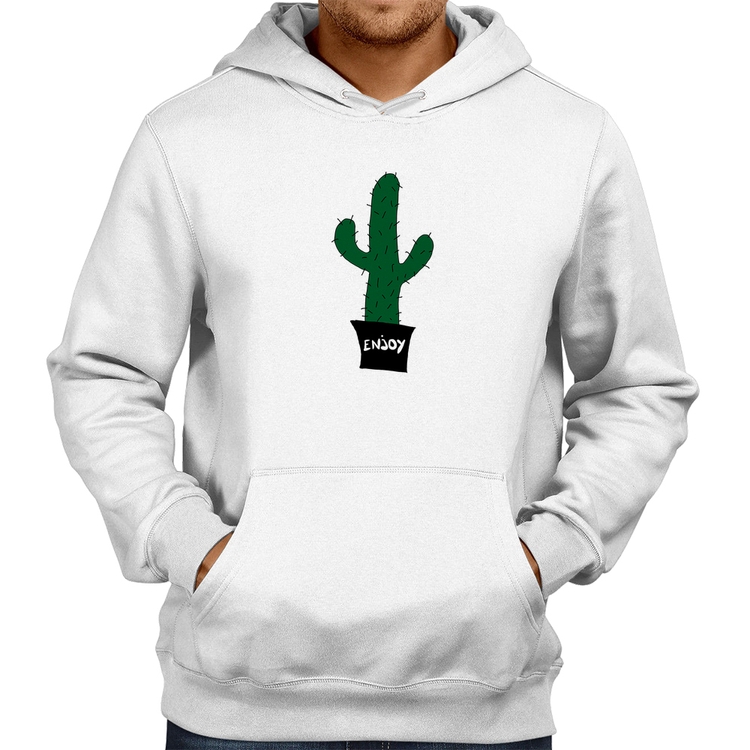 Moletom Enjoy Cactus - Branco