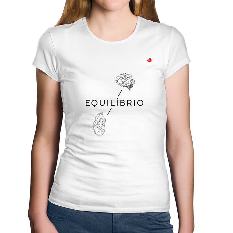 Baby Look Algodão Equilíbrio - Branca