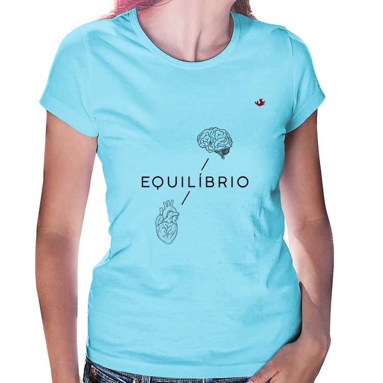 Baby Look Equilíbrio - Azul Bebê