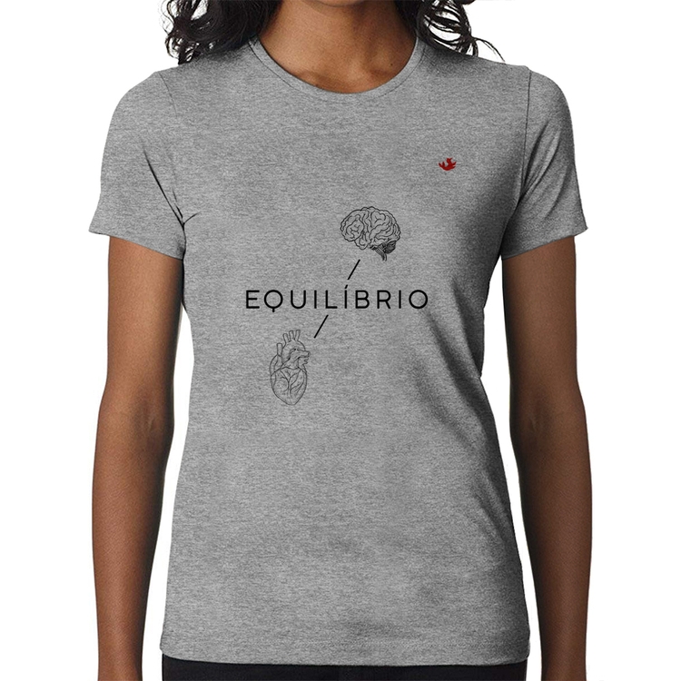 Baby Look Equilíbrio - Cinza