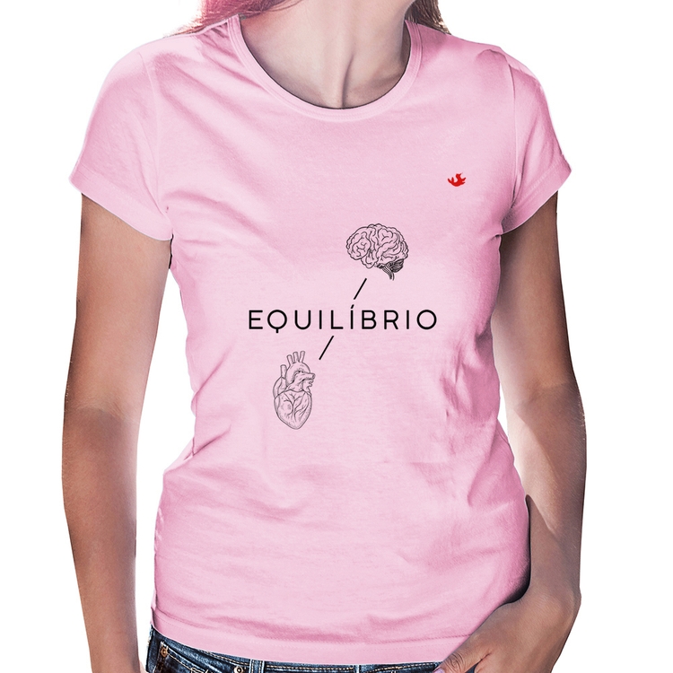 Baby Look Equilíbrio - Rosa Bebê