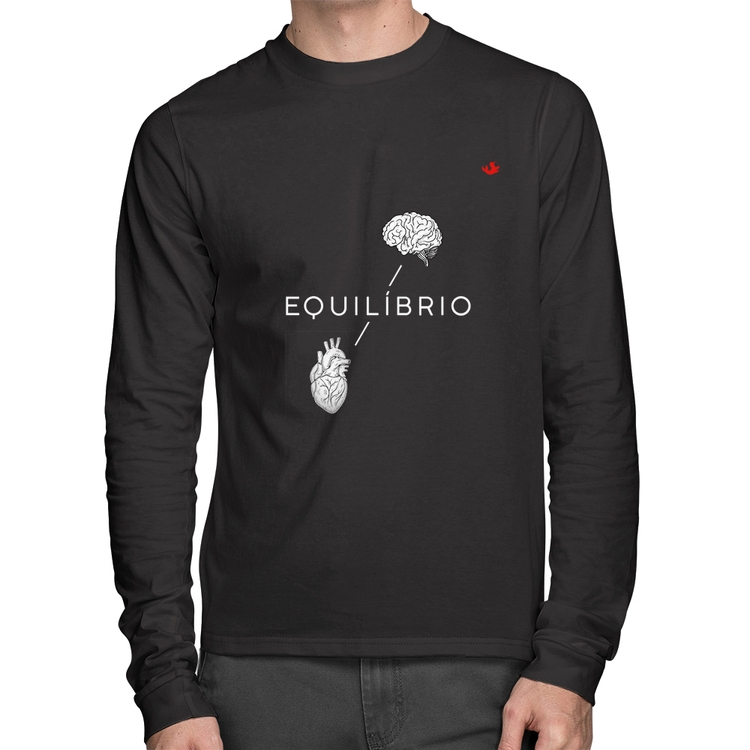 Camiseta Algodão Equilíbrio Manga Longa