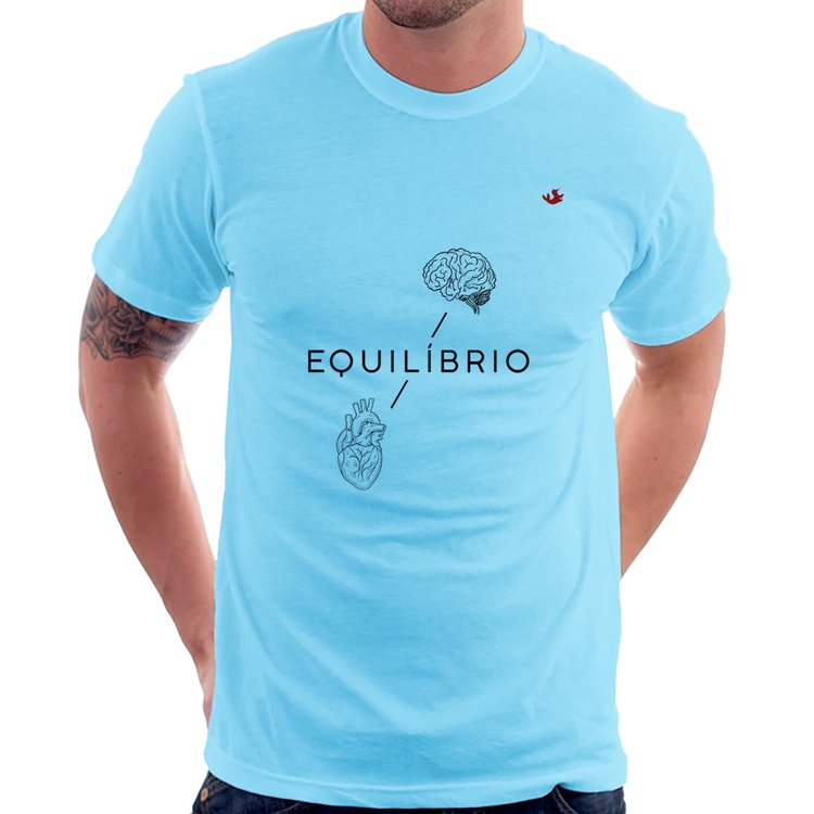 Camiseta Equilíbrio - Azul Bebê