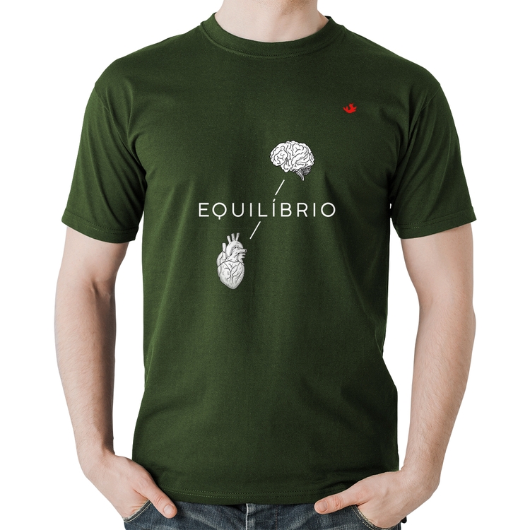 Camiseta Algodão Equilíbrio - Musgo