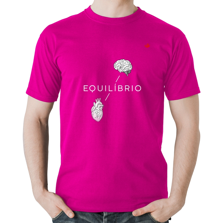 Camiseta Algodão Equilíbrio - Rosa