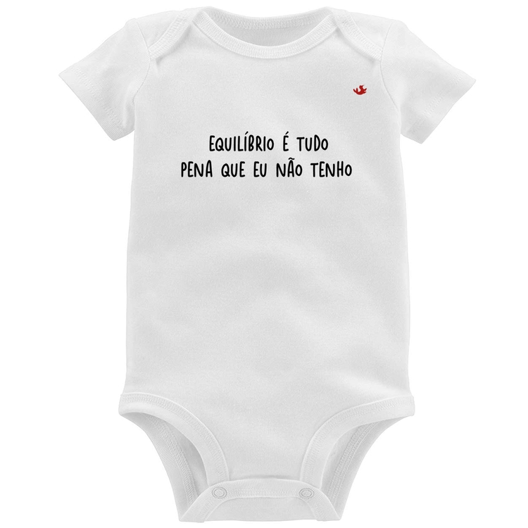Body Bebê Equilíbrio é tudo