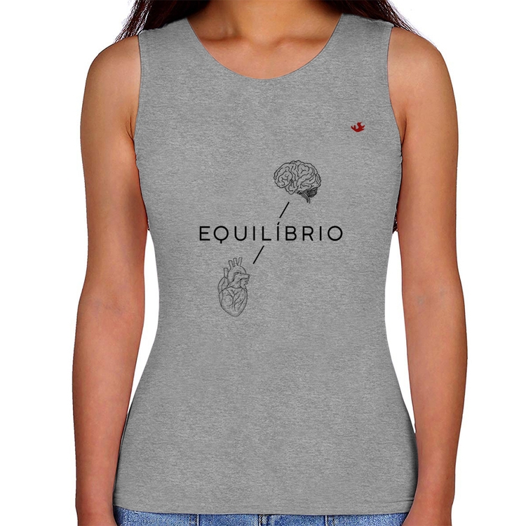 Regata Feminina Equilíbrio - Cinza