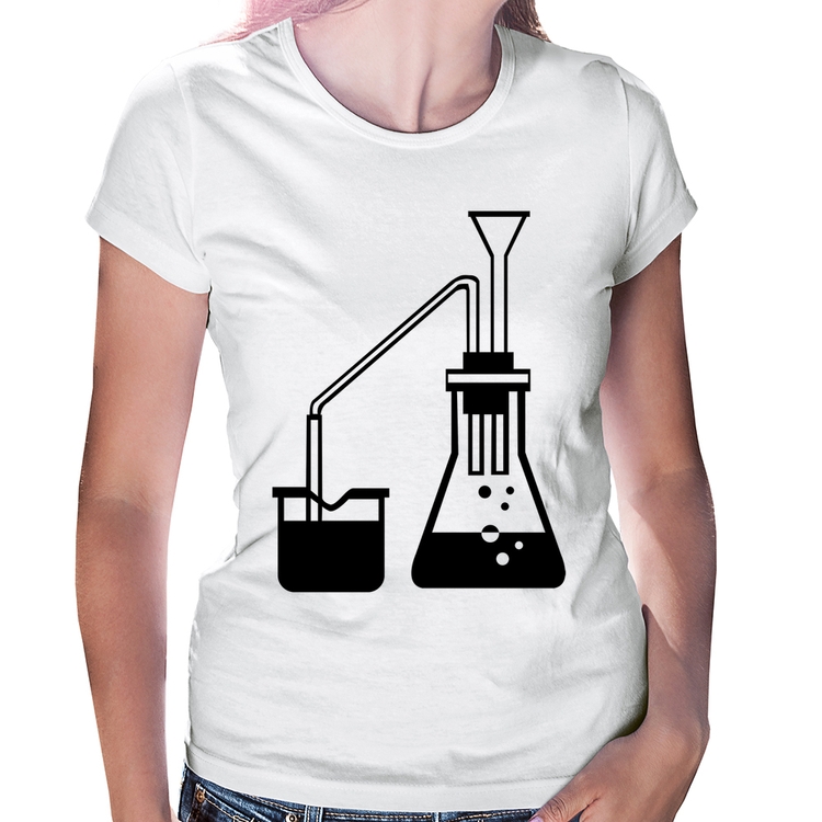 Baby Look Química Erlenmeyer e Bequer