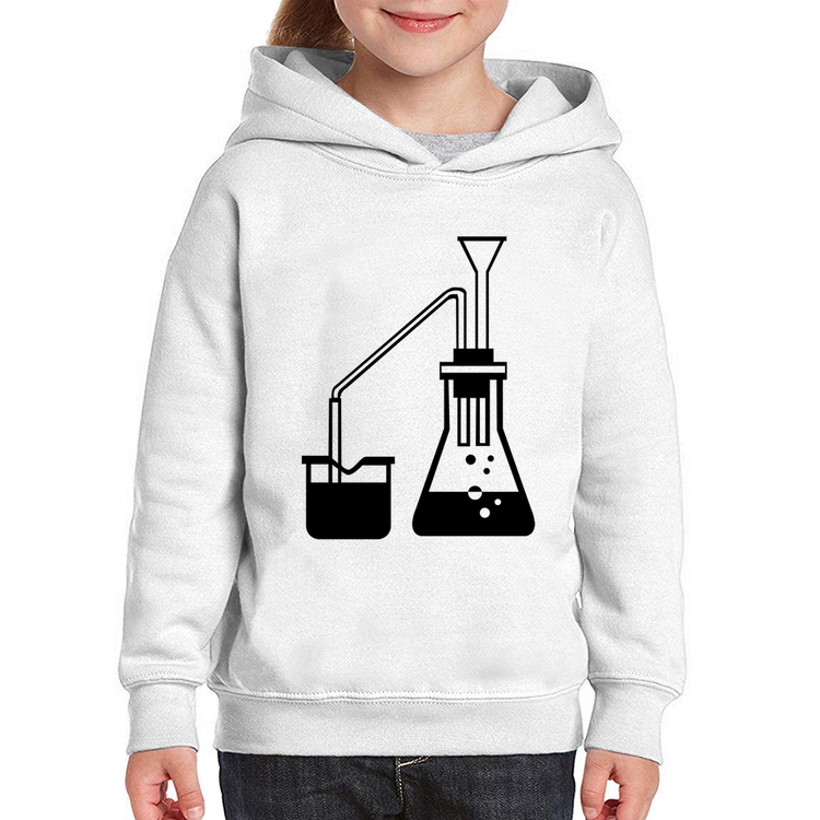Moletom Infantil Química Erlenmeyer e Bequer