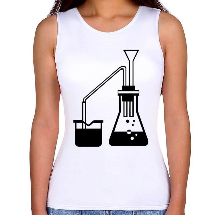 Regata Feminina Química Erlenmeyer e Bequer