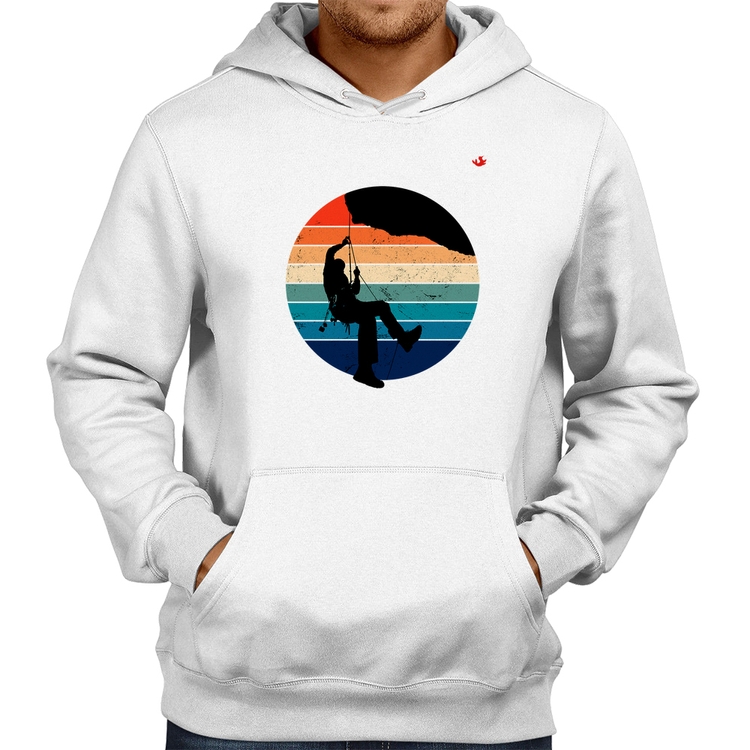 Moletom Escalada Vintage Sunset - Branco