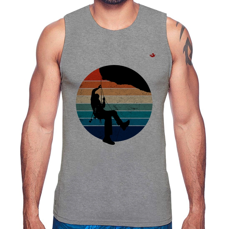 Regata Escalada Vintage Sunset - Cinza