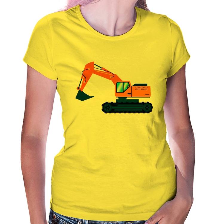 Baby Look Escavadeira - Amarela