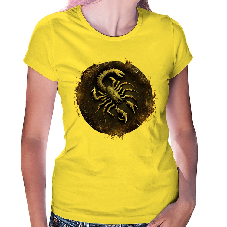 Baby Look Escorpião Sígno - Amarela