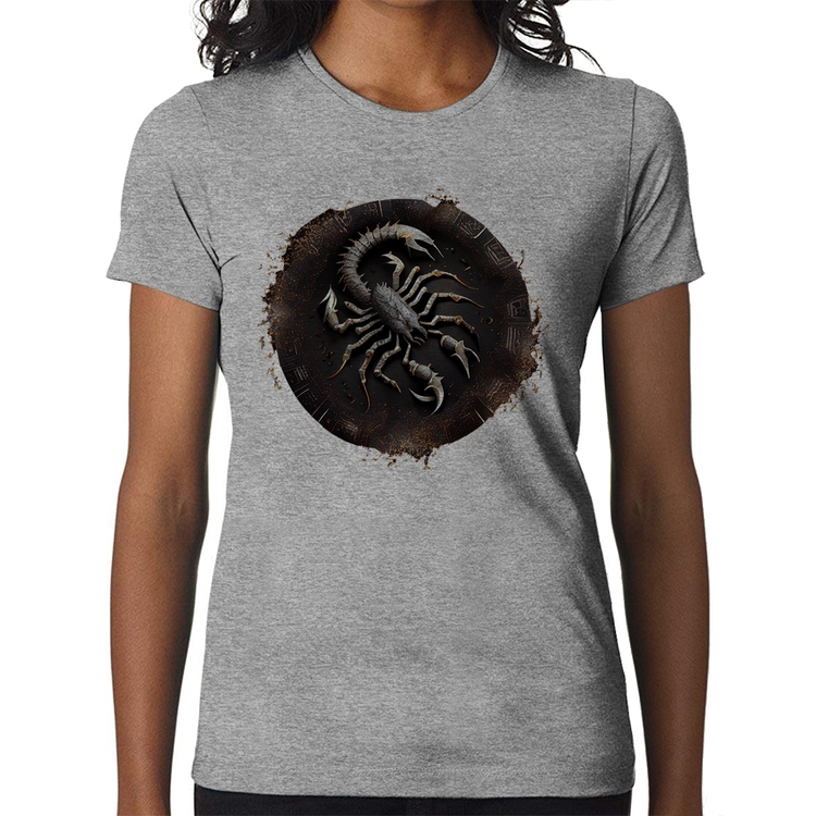 Baby Look Escorpião Sígno - Cinza