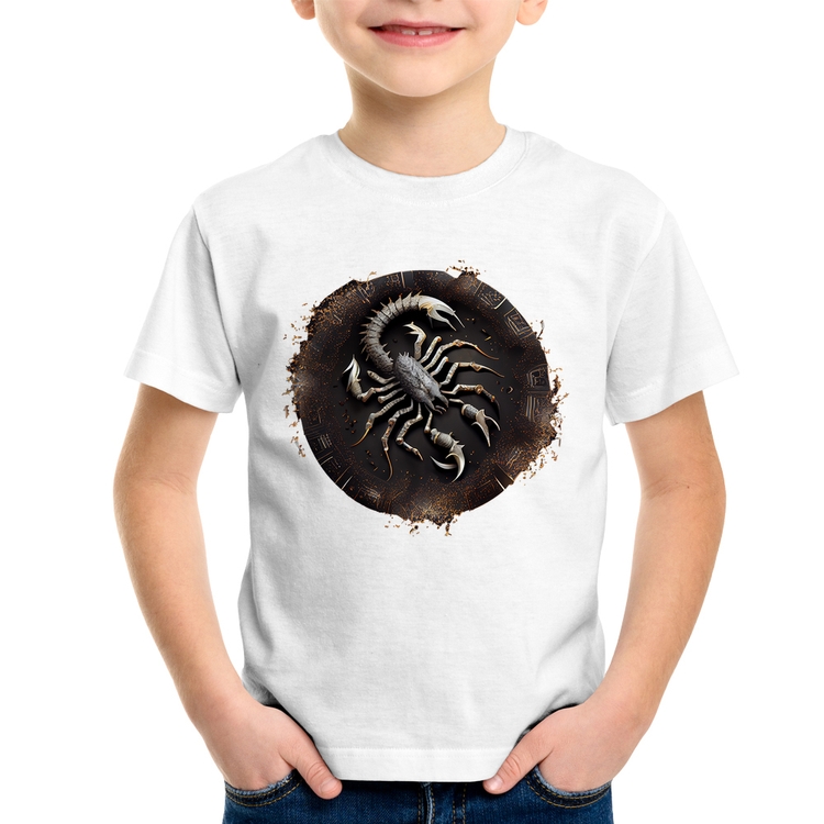 Camiseta Infantil Escorpião Sígno