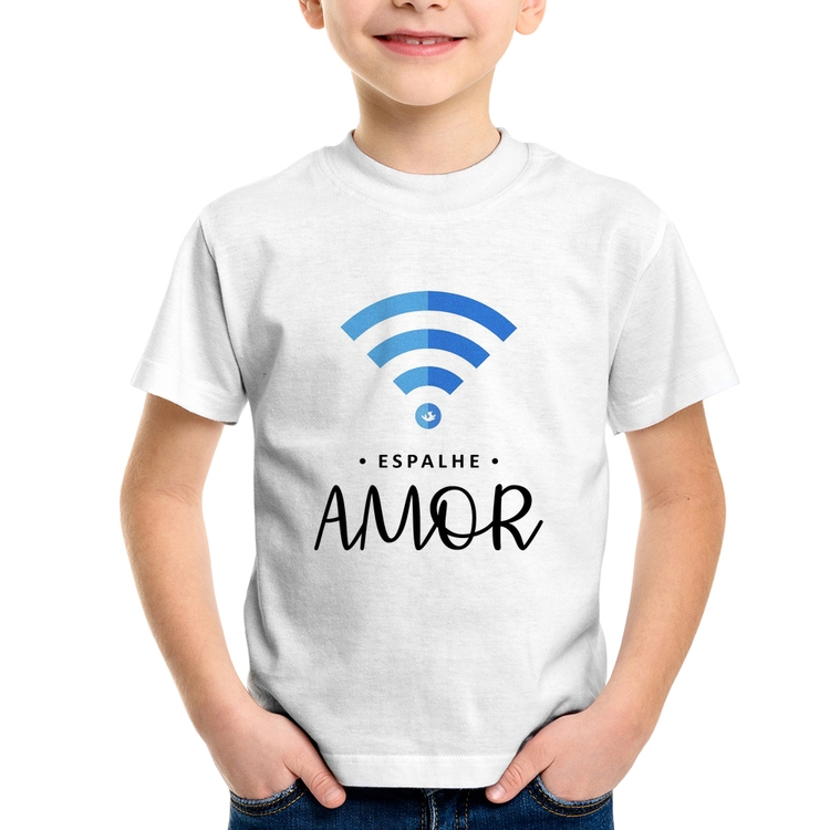 Camiseta Infantil Espalhe amor