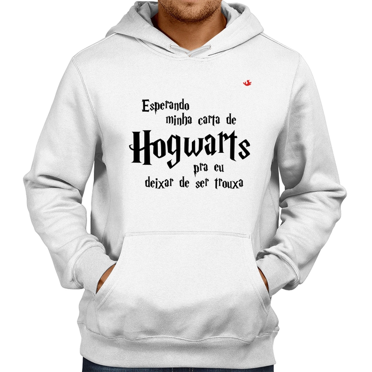 Moletom Esperando minha carta de Hogwarts - Branco