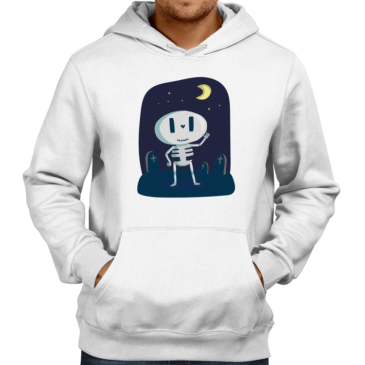 Moletom Esqueleto - Branco