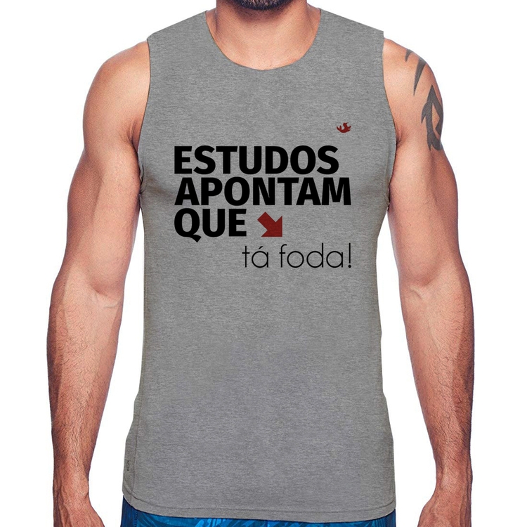 Regata Estudos apontam que: tá foda! - Cinza