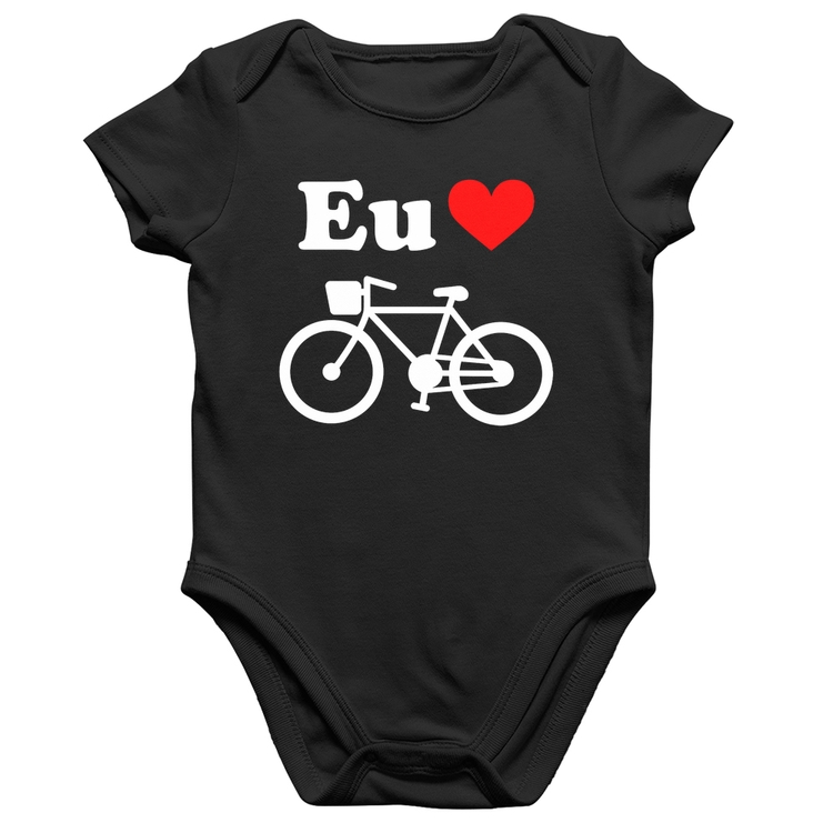 Body Bebê Algodão Eu Amo Bicicleta