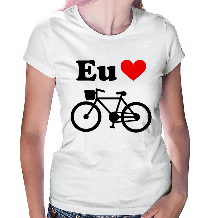 Baby Look Eu Amo Bicicleta