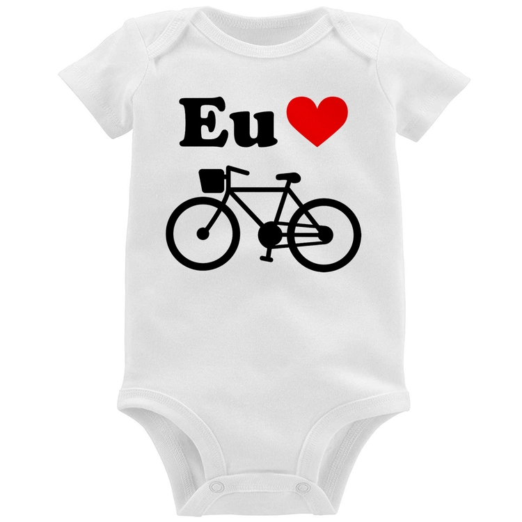 Body Bebê Eu Amo Bicicleta