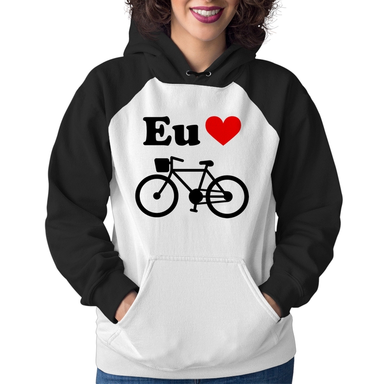 Moletom Feminino Eu Amo Bicicleta