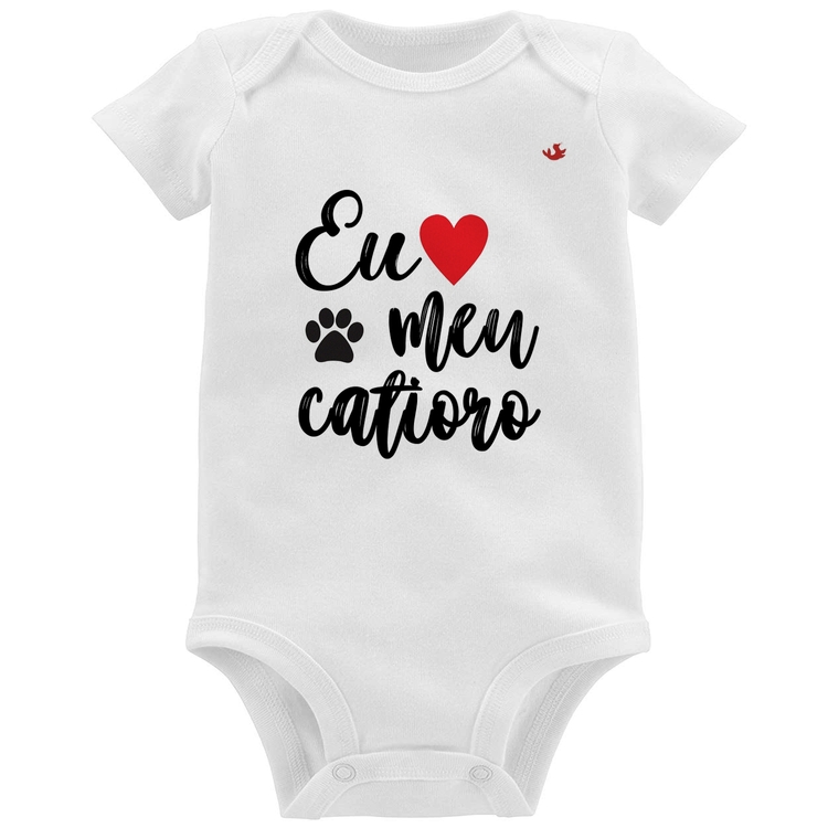 Body Bebê Eu amo meu catioro