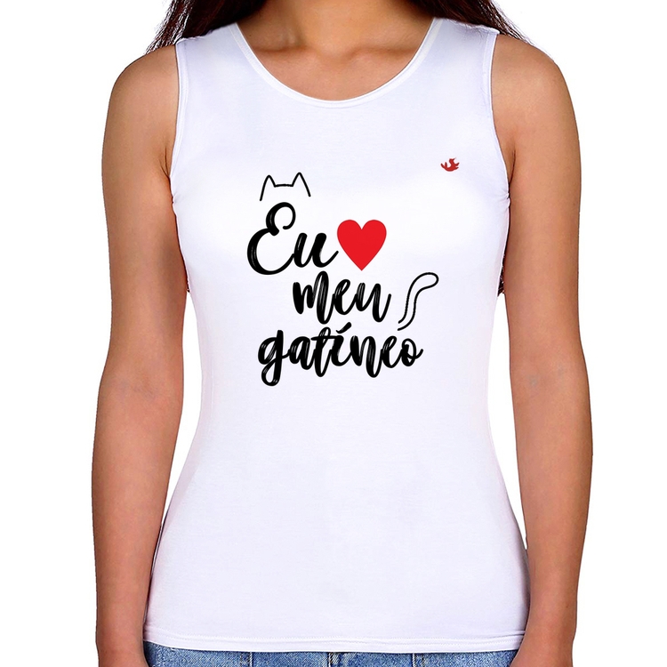 Regata Feminina Eu amo meu gatíneo