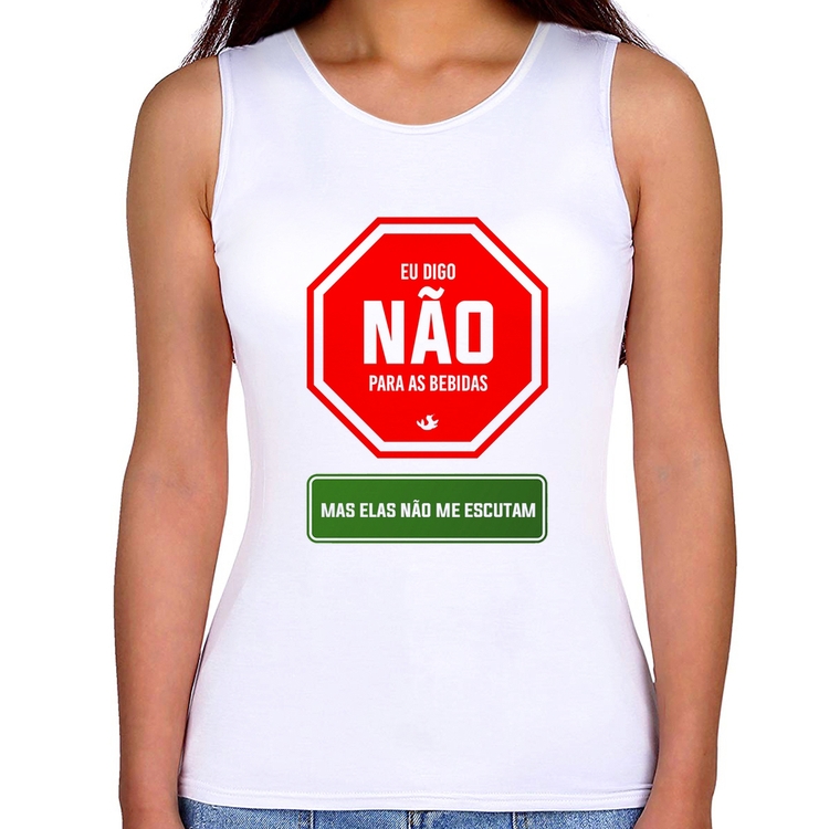 Regata Feminina Eu digo não para as bebidas