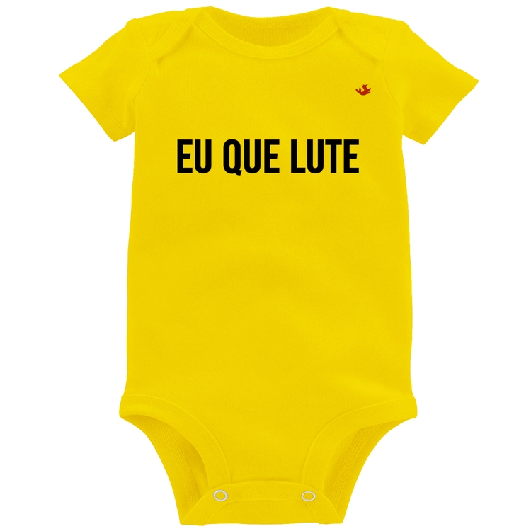Body Bebê Eu que lute - Amarelo