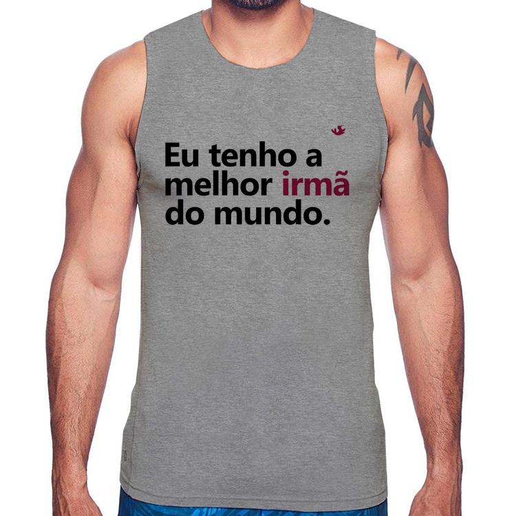 Regata Eu tenho a melhor irmã do mundo - Cinza