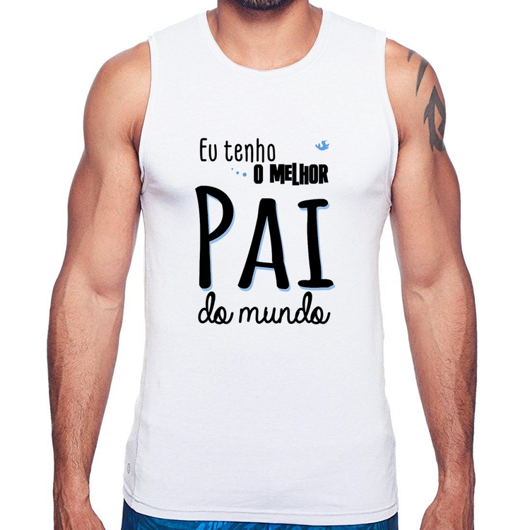 Regata Eu tenho o melhor pai do mundo (azul)