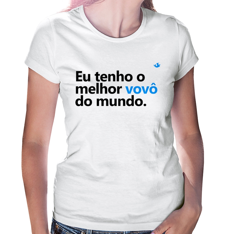 Baby Look Eu tenho o melhor vovô do mundo