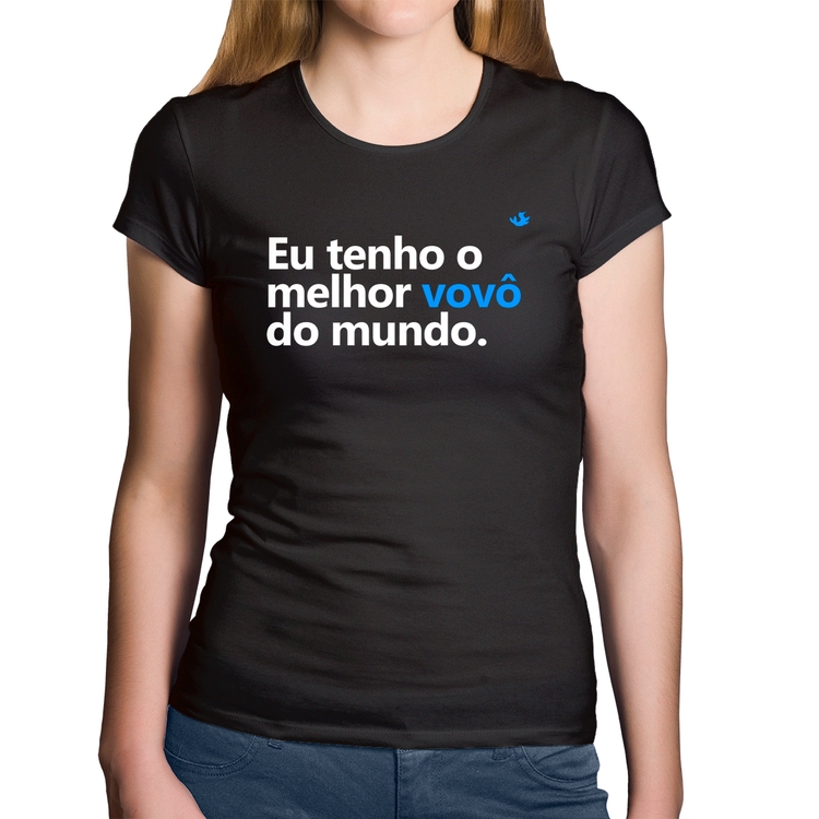 Baby Look Algodão Eu tenho o melhor vovô do mundo