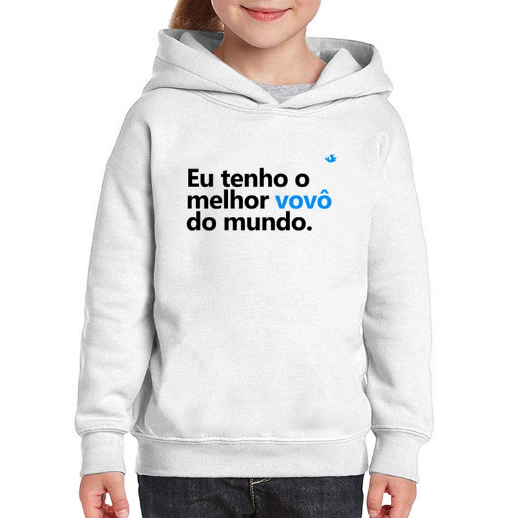 Moletom Infantil Eu tenho o melhor vovô do mundo