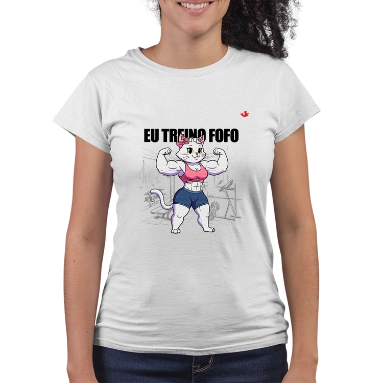 Baby Look Quality Eu treino fofo - F - Branca