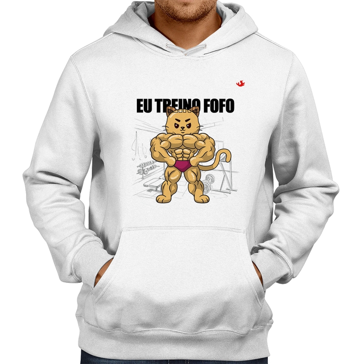 Moletom Eu treino fofo - M - Branco