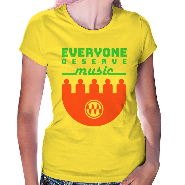 Baby Look Everyone Deserve Music - Amarela