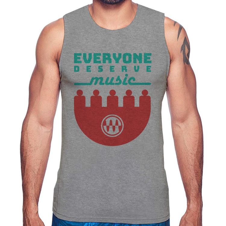 Regata Everyone Deserve Music - Cinza