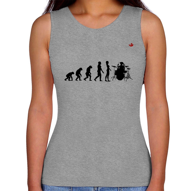 Regata Feminina Evolução da Baterista - Cinza