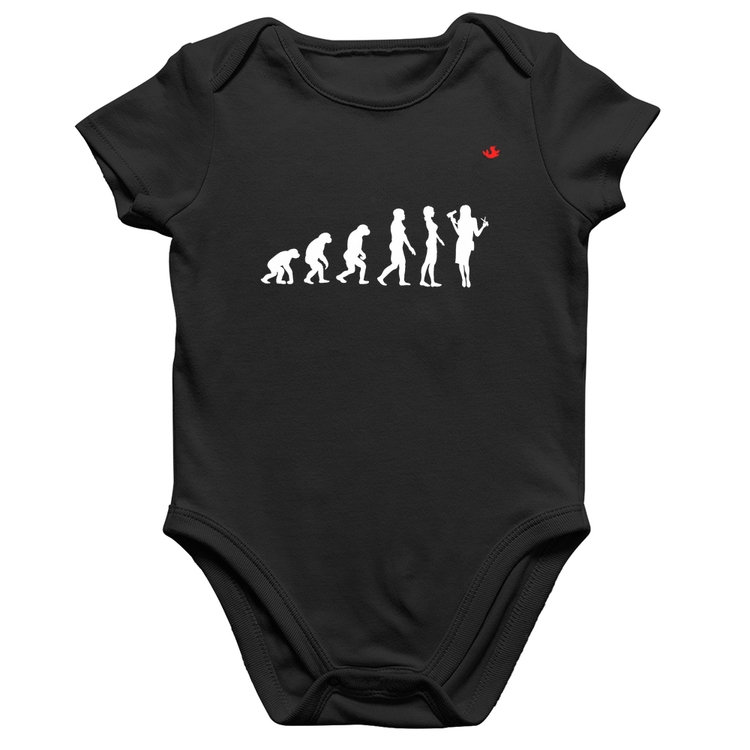 Body Bebê Algodão Evolução da Cabeleireira