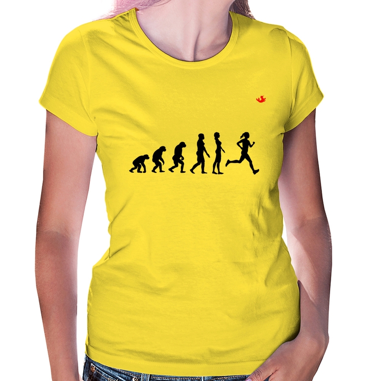 Baby Look Evolução da Corredora - Amarela