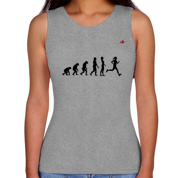 Regata Feminina Evolução da Corredora - Cinza